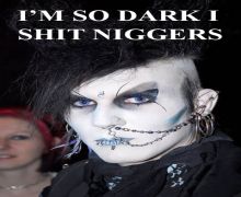 Dark goth face