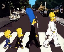 Simpsons art beatles